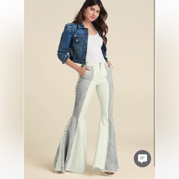 New Vintage style Flare Jeans - Picture 2 of 6